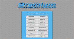 Desktop Screenshot of gremium.com